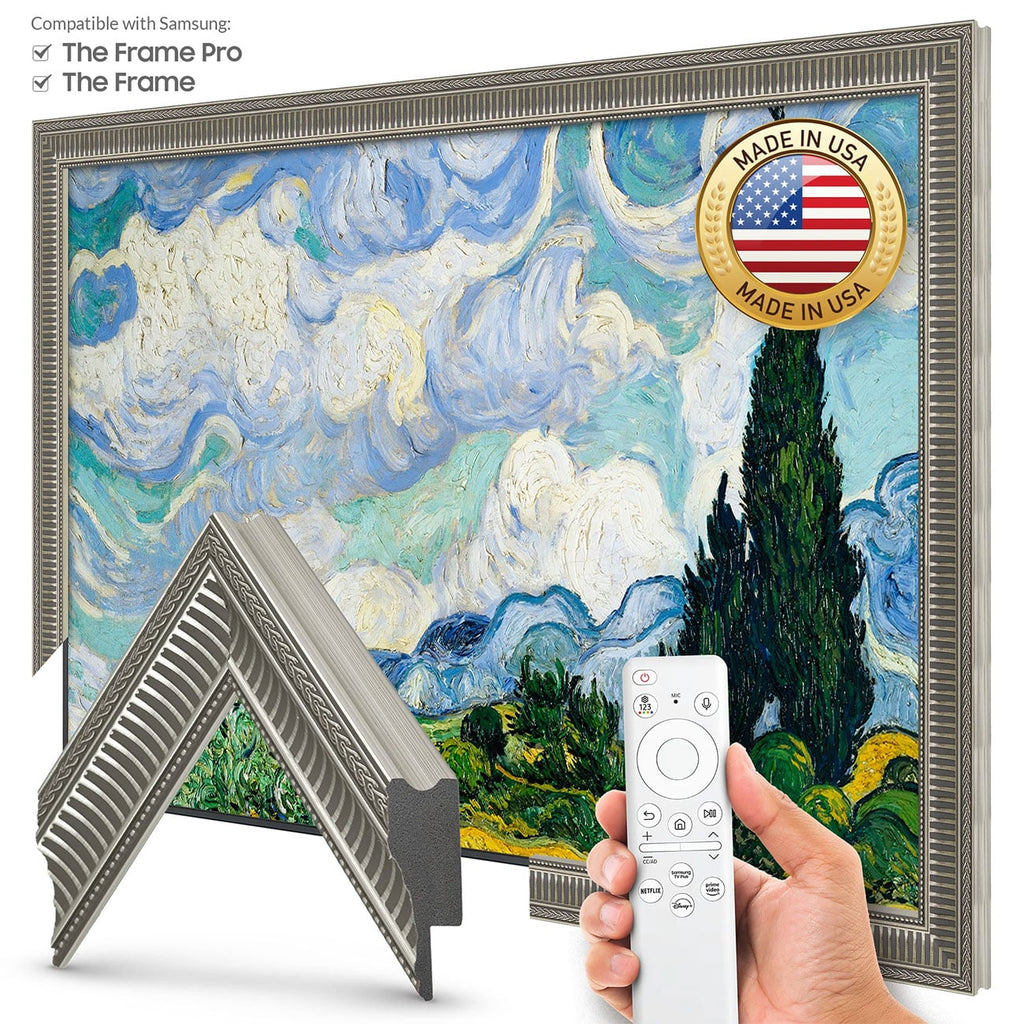 Frame My TV Samsung The Frame 75" Slim Frame In Empire Silver - FRM-SF-P6253-75-2021 - image 2
