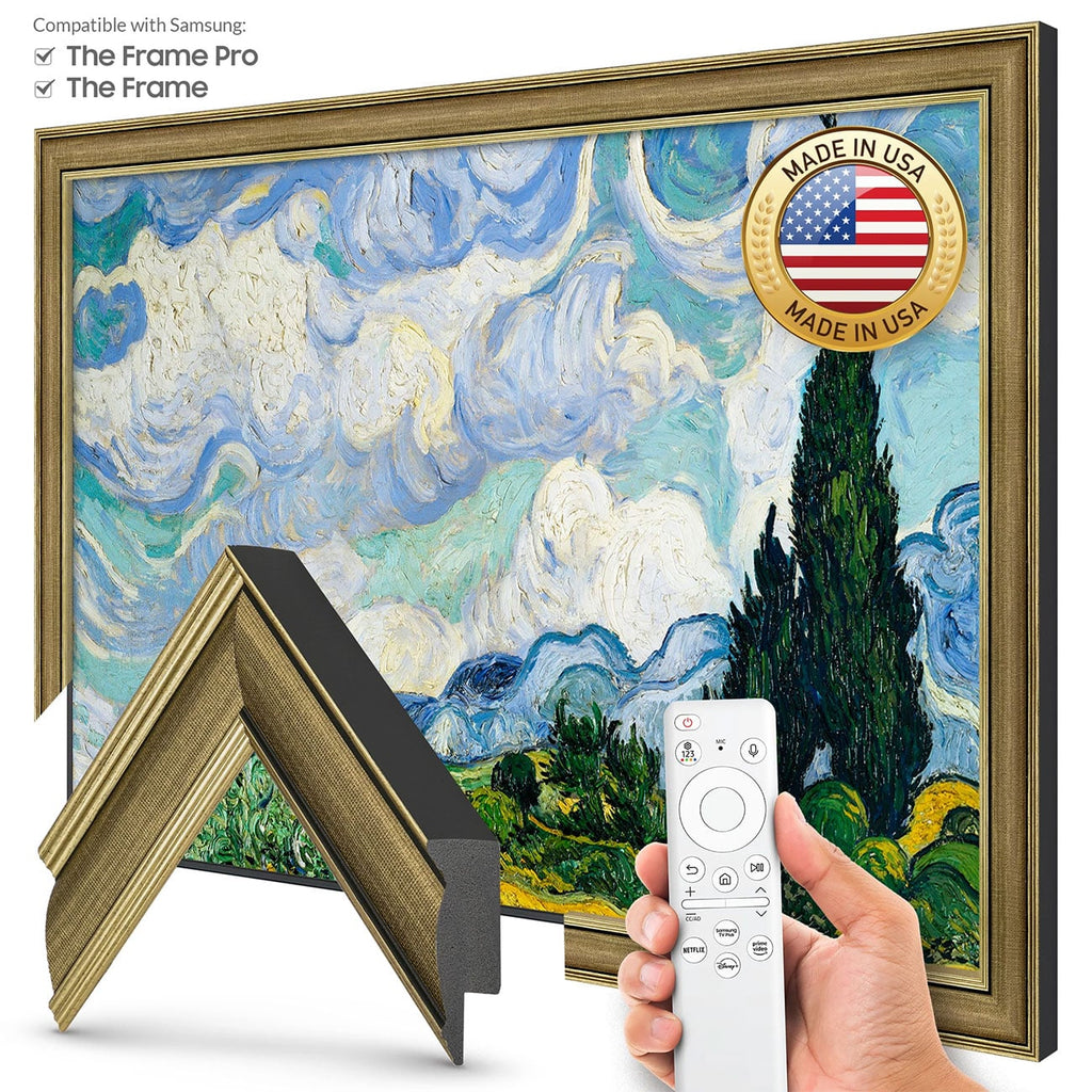 Frame My TV Samsung The Frame 32" Premiere Slim Frame In Industrial Brass - FRM-SF-P6362-32-2021 - image 2
