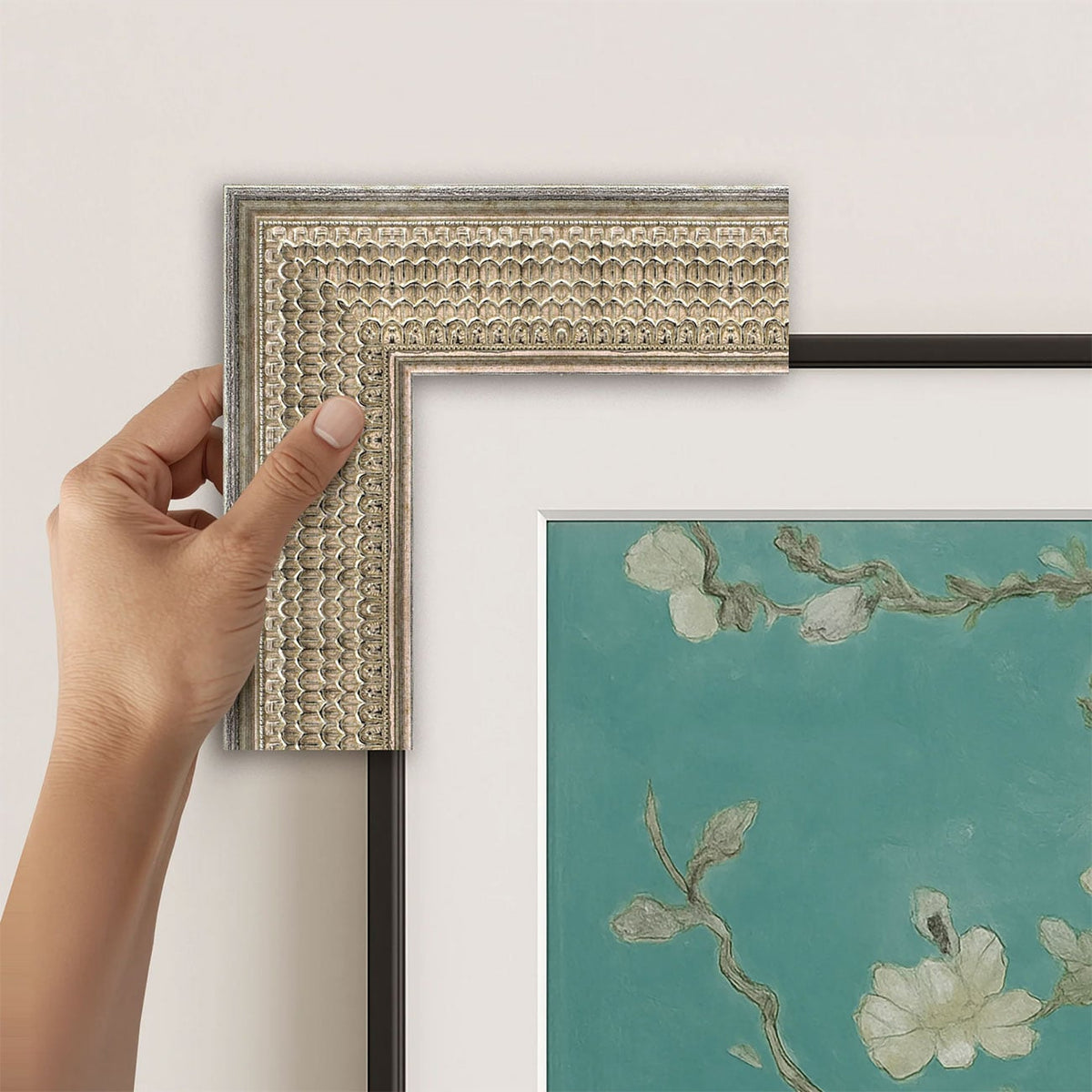 Frame My TV Samsung The Frame 43" Frame In Gatsby Silver - FRM-SF-P5212-43-2021 - image 3