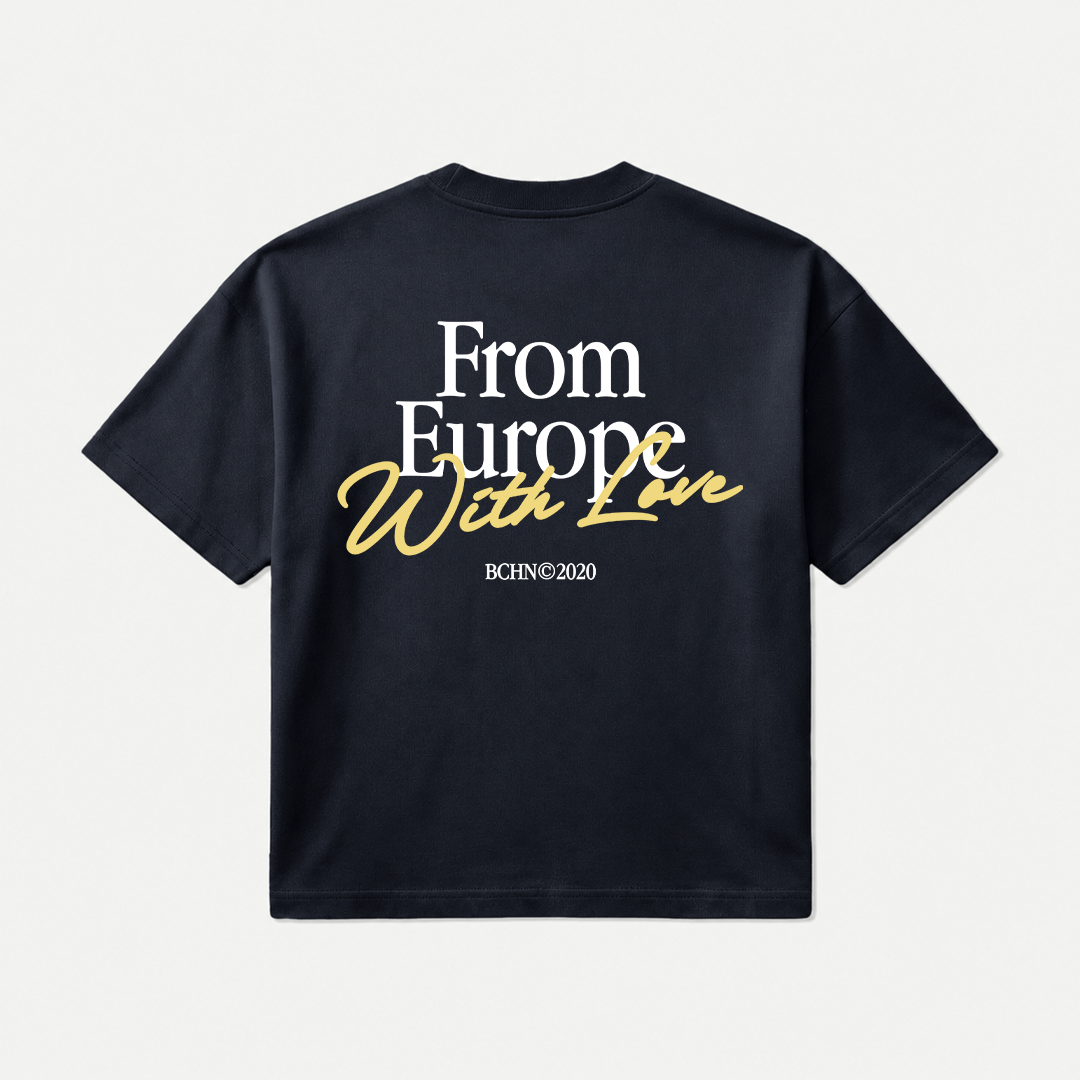 From Europe With Love T-Shirt - Navy