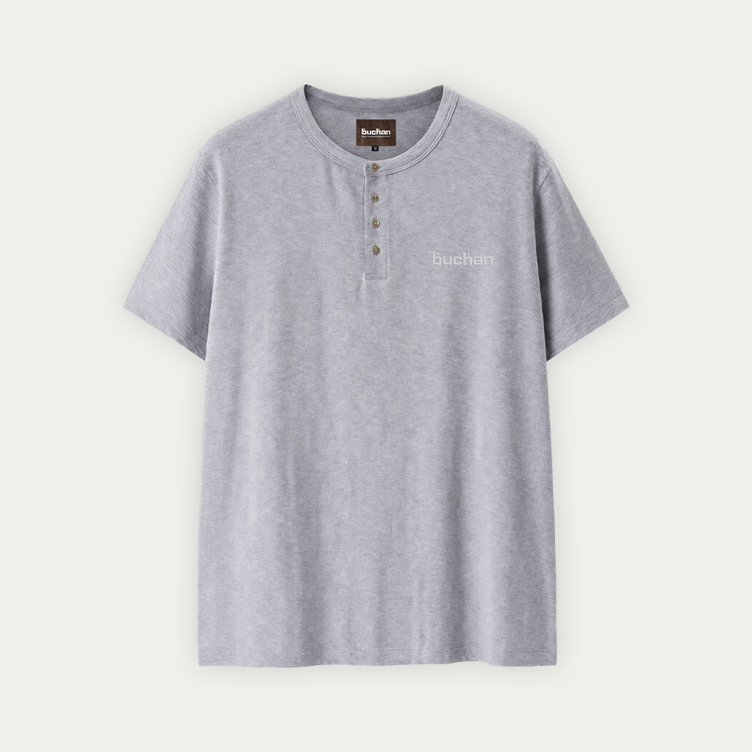 Henley T-Shirt - Grey