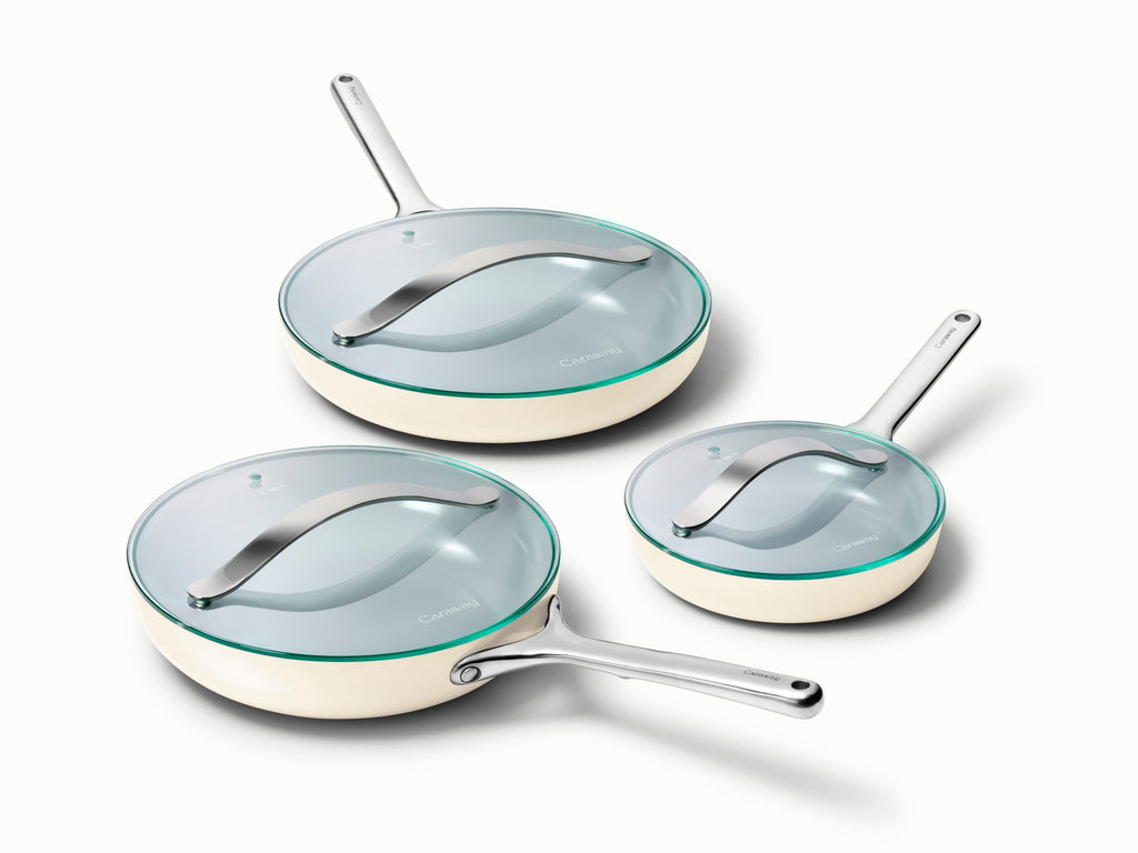 Fry Pan Trio with Glass Lids - image 1