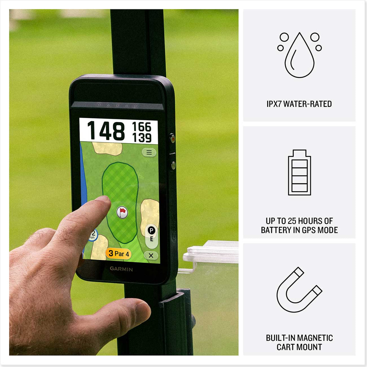 Garmin Approach G82 Launch Monitor and Premium GPS Golf Handheld - 010-02943-00 - image 3