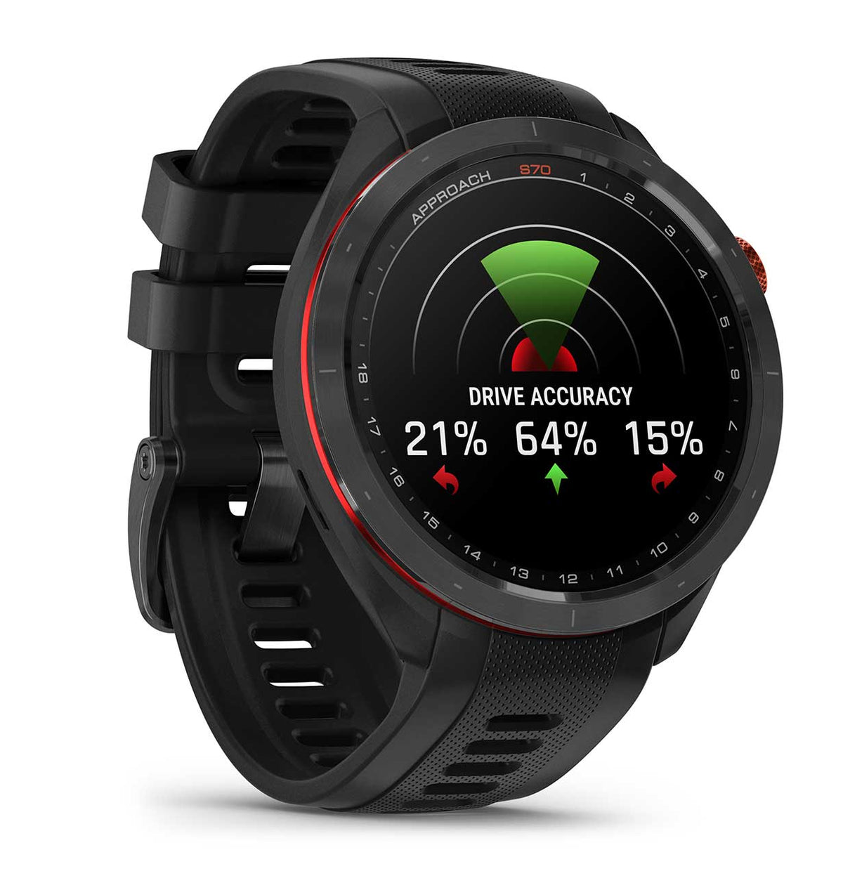 Garmin Approach S70 Black Silicone Band Smartwatch, 47mm - 010-02746-02 - image 3