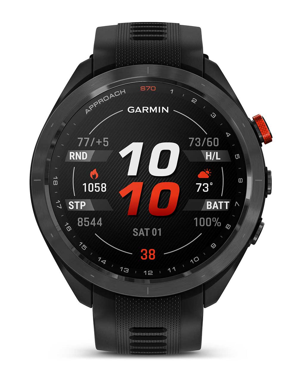Garmin Approach S70 Black Silicone Band Smartwatch, 47mm - 010-02746-02 - image 11