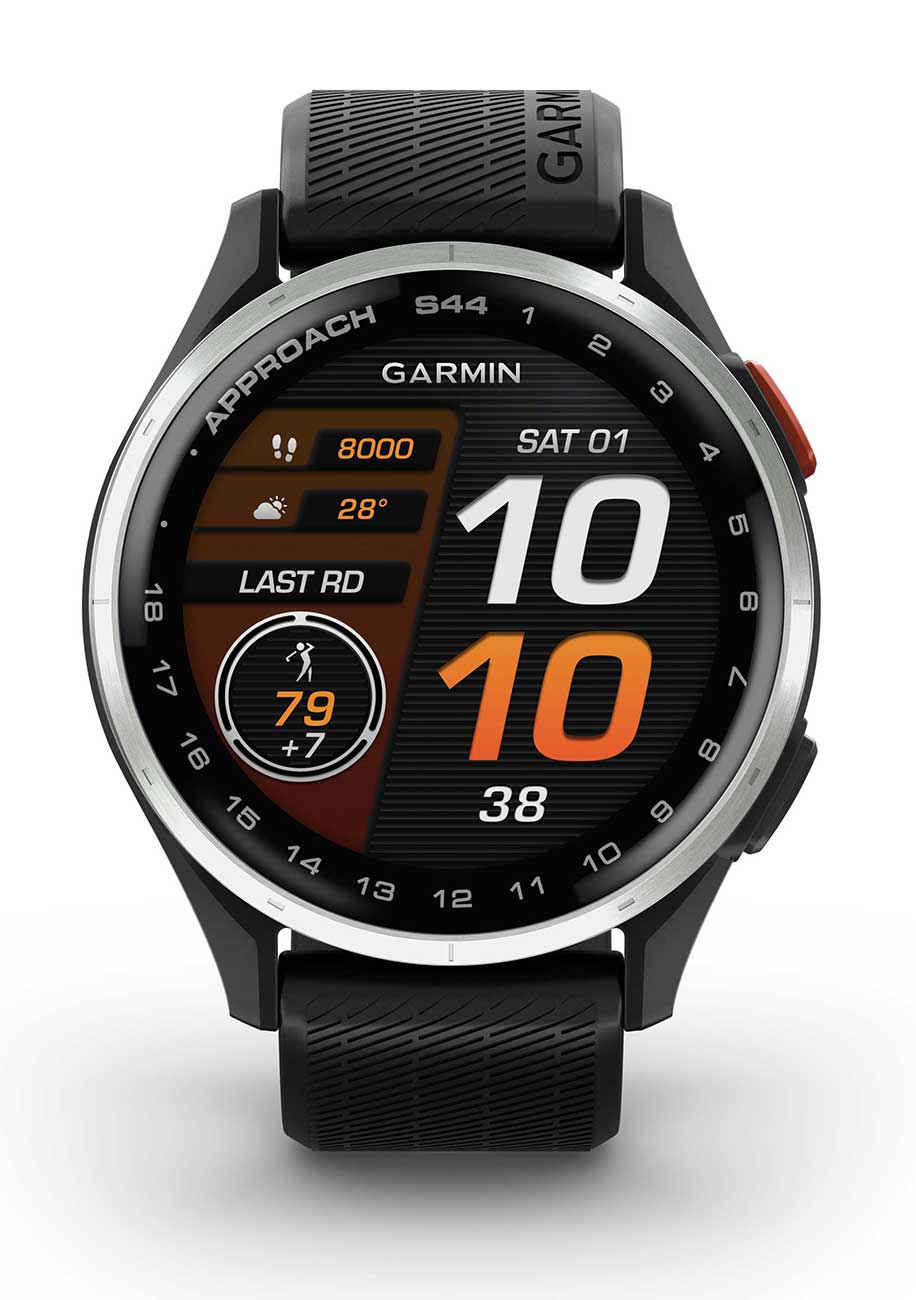 Garmin Approach S44 43mm Golf Smartwatch, Silver Aluminum with Black Silicone Band - 010-03009-00 - image 5