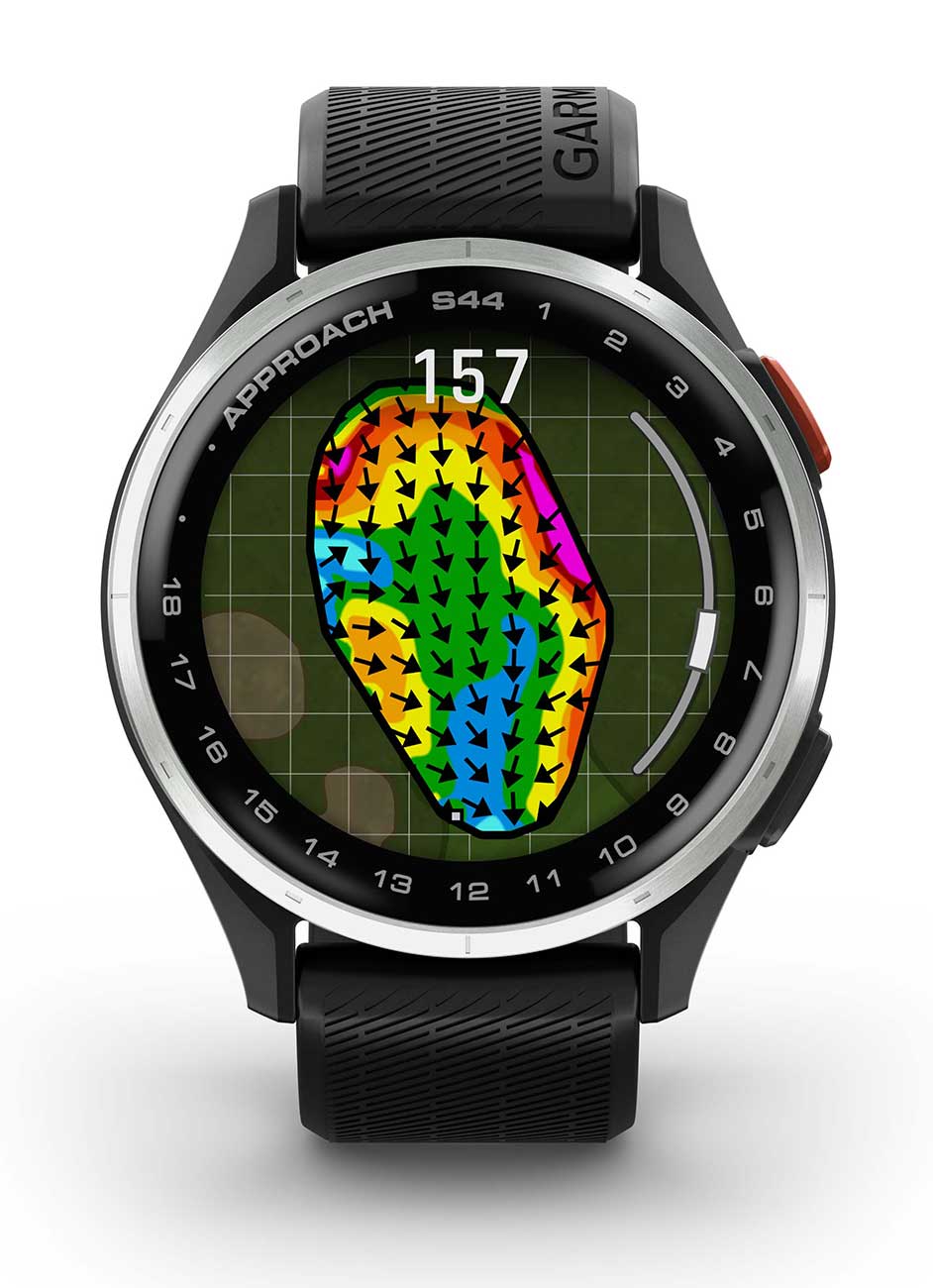 Garmin Approach S44 43mm Golf Smartwatch, Silver Aluminum with Black Silicone Band - 010-03009-00 - image 6