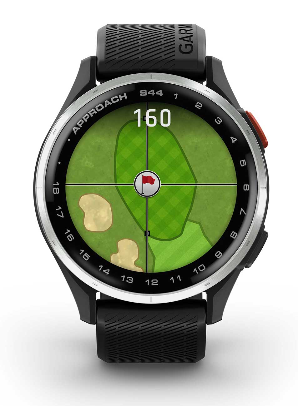 Garmin Approach S44 43mm Golf Smartwatch, Silver Aluminum with Black Silicone Band - 010-03009-00 - image 8