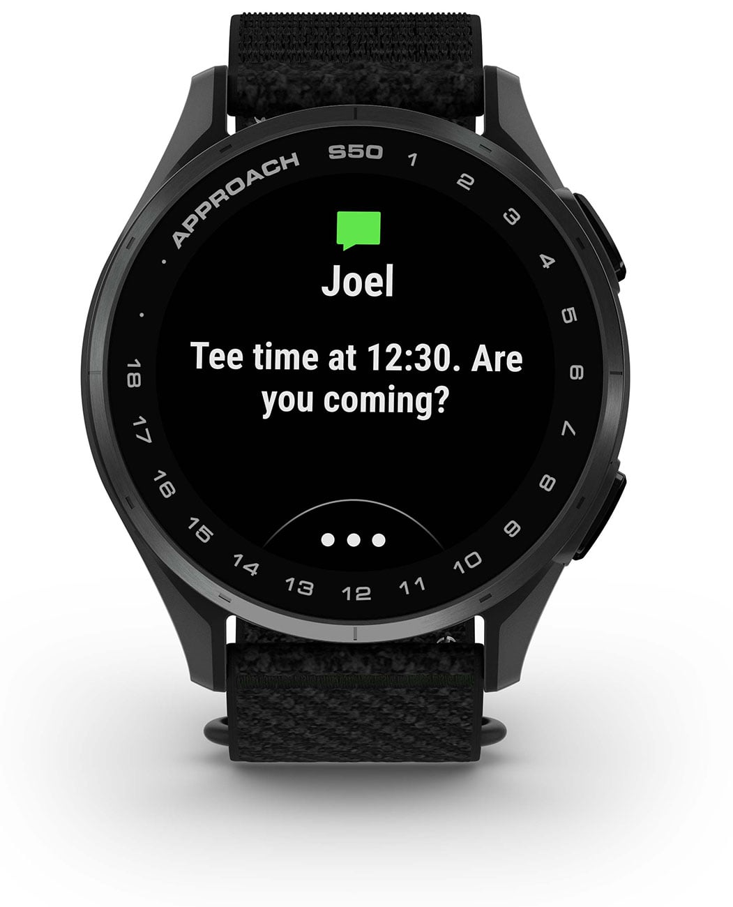Garmin Approach S50 Golf Smartwatch 43mm Slate Aluminum Case with Black Band - 010-03010-00 - image 6