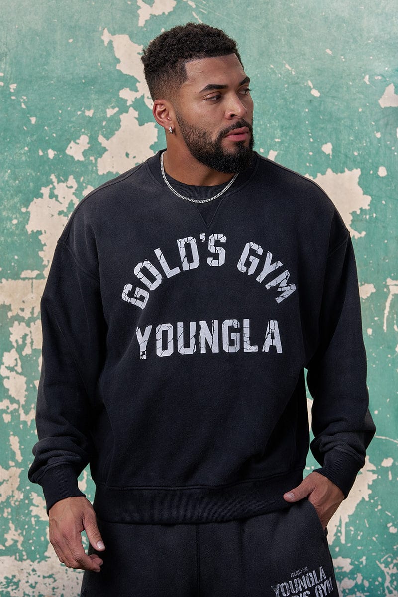 5166 - Sweats cols ronds vintage Gold's Iron Legacy