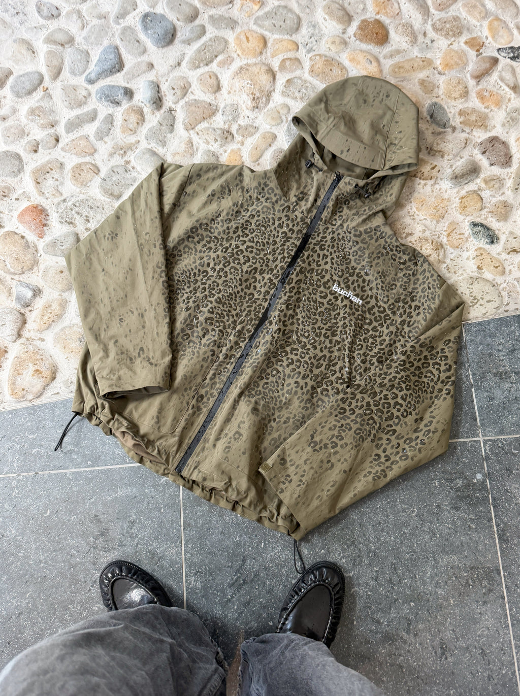 Chaqueta de lluvia Cheetah reactiva al agua - Verde