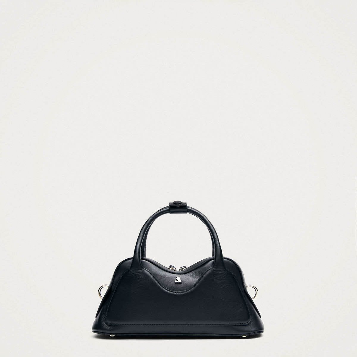 Hilma Mini Zwarte Leren Tas