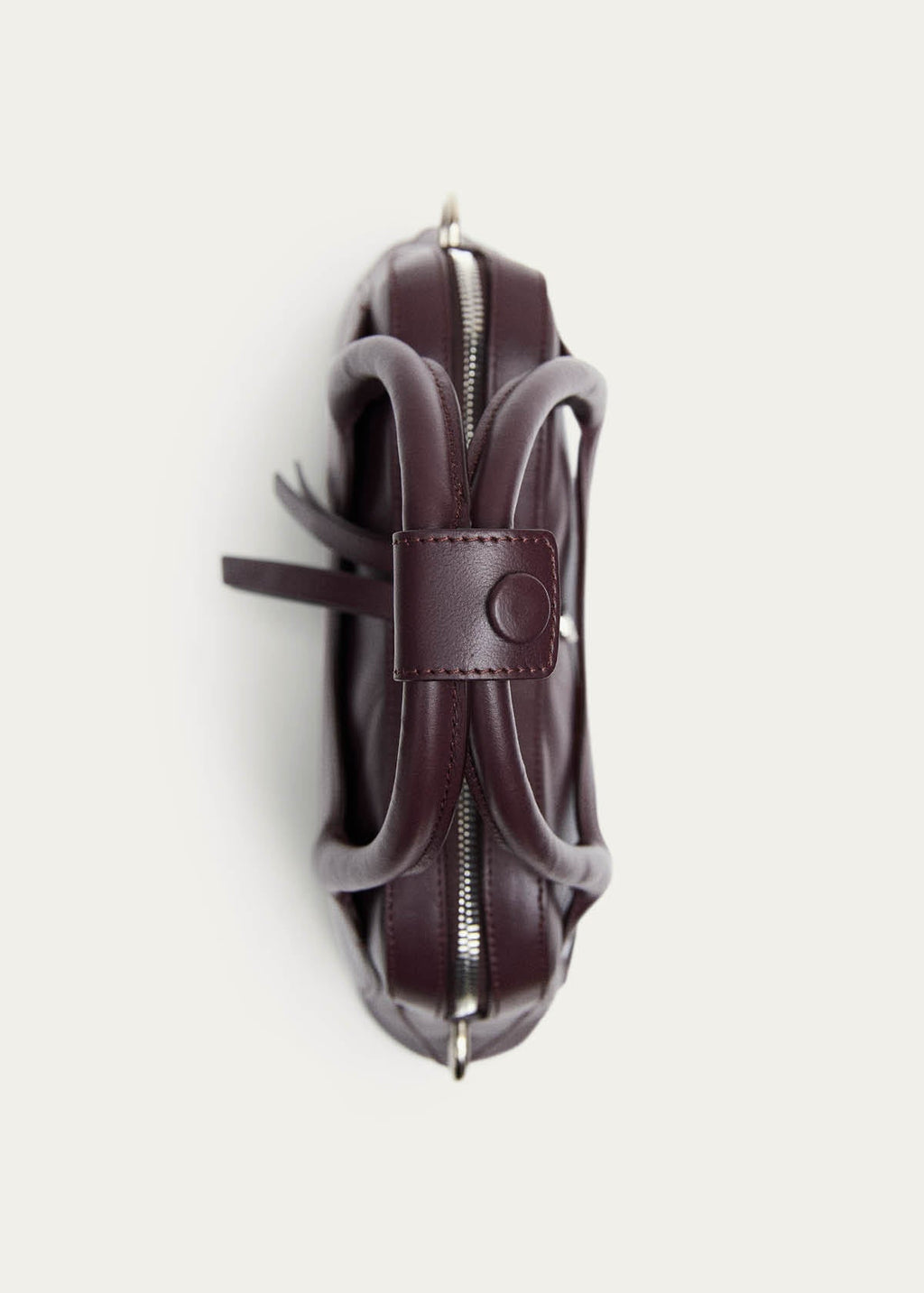 Hilma Mini-Tasche aus burgunderrotem Leder