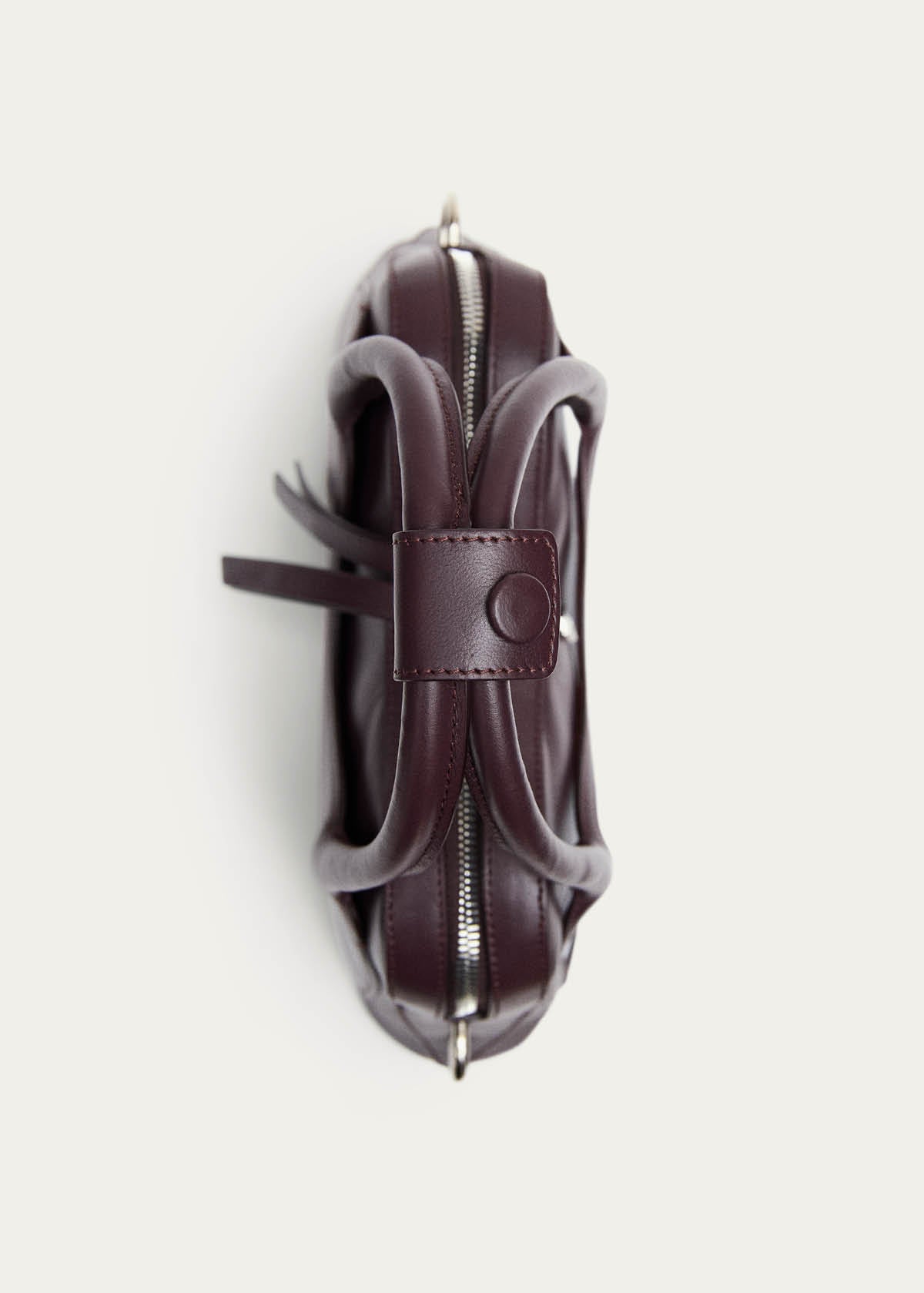 Hilma Mini-Tasche aus burgunderrotem Leder
