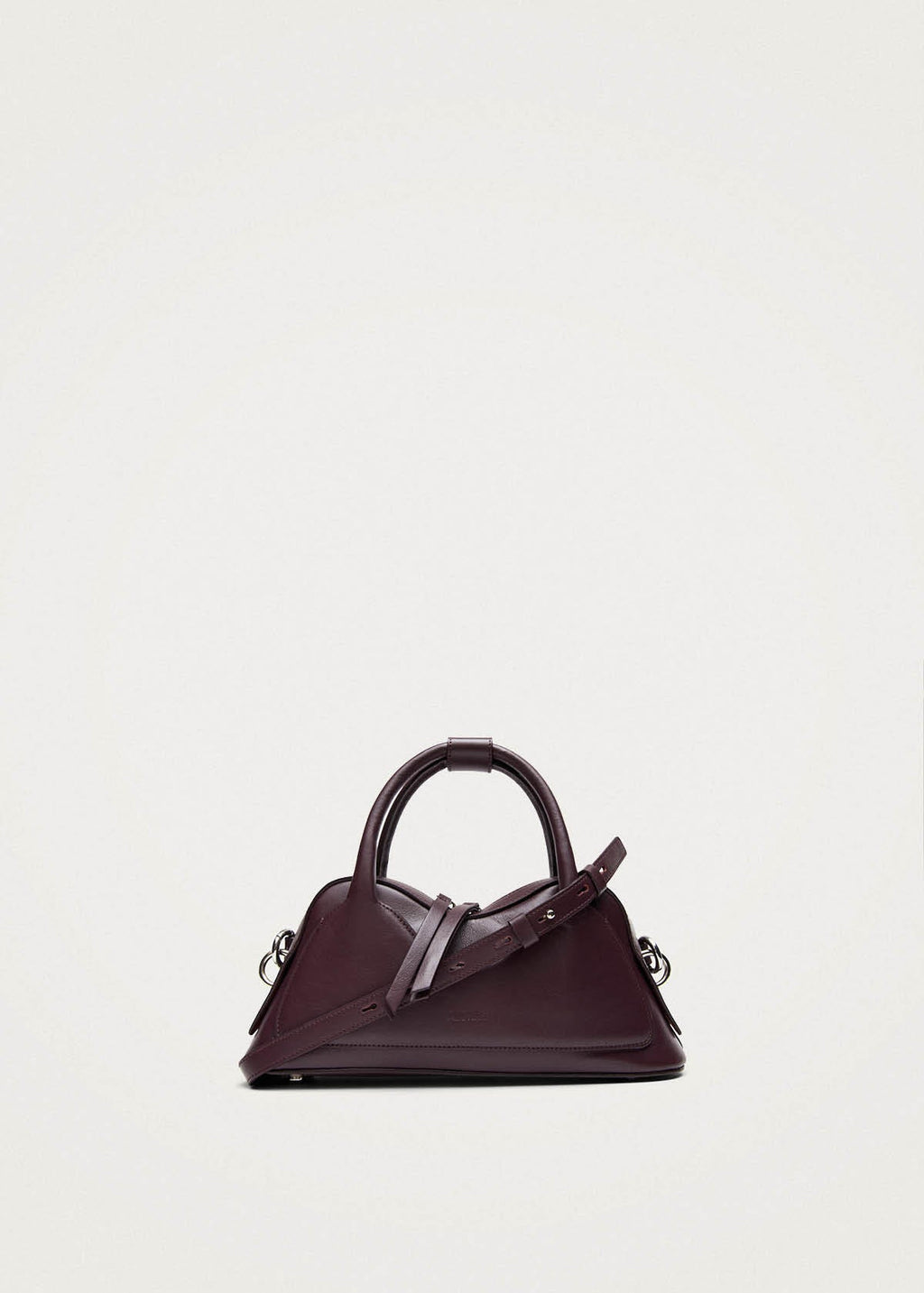 Hilma Mini-Tasche aus burgunderrotem Leder