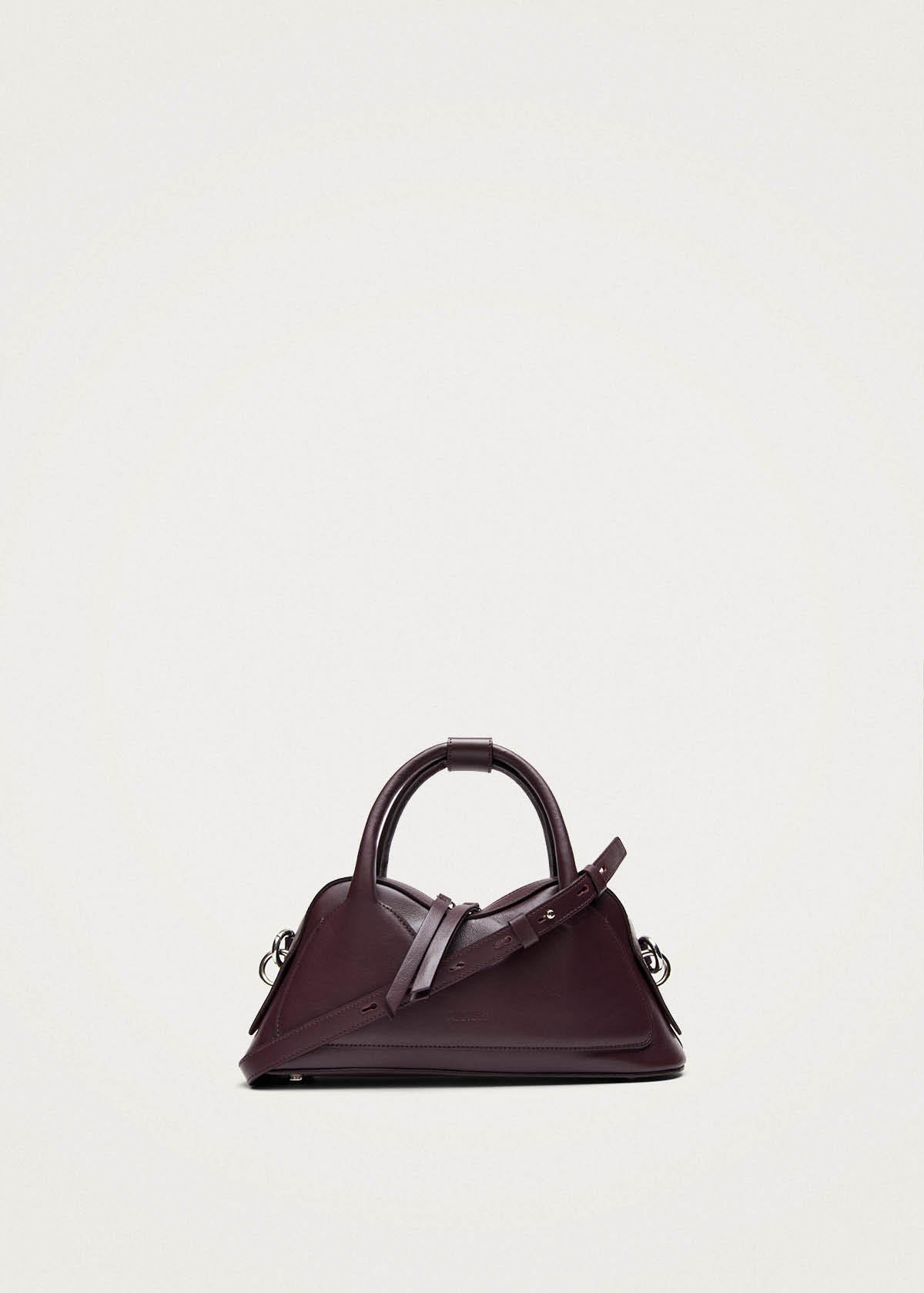 Hilma Mini-Tasche aus burgunderrotem Leder