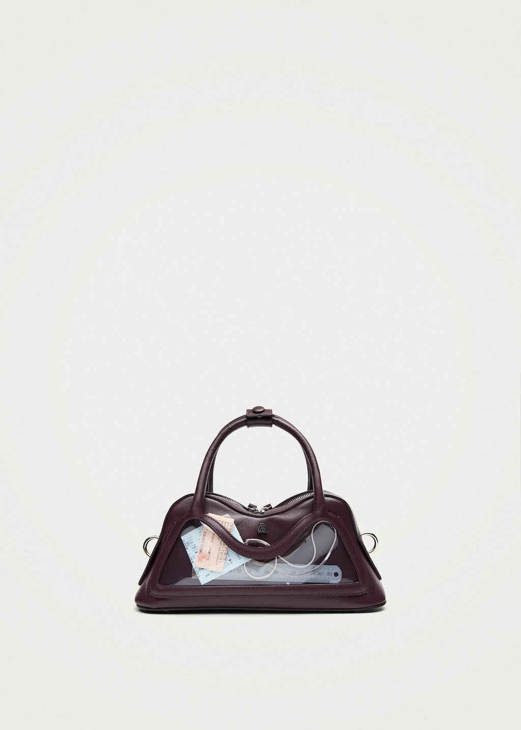 Hilma Mini-Tasche aus burgunderrotem Leder
