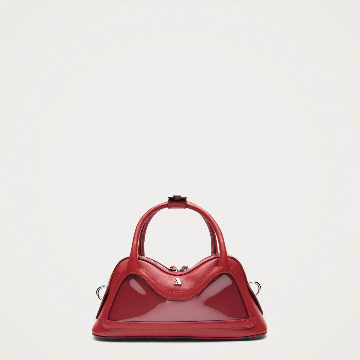 Hilma Mini Vinyl Tas van Rood Leer