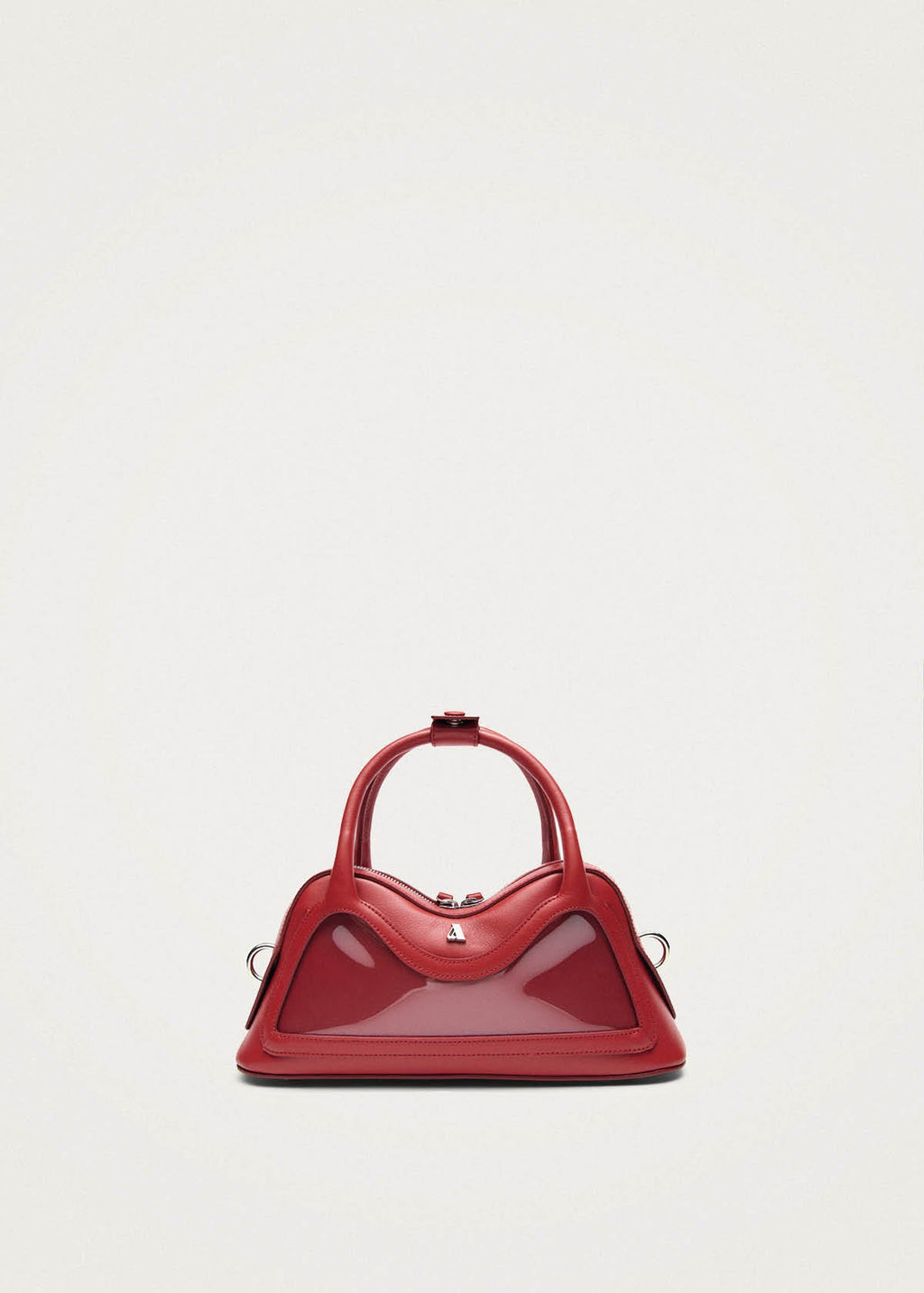 Hilma Mini Vinyl Tas van Rood Leer