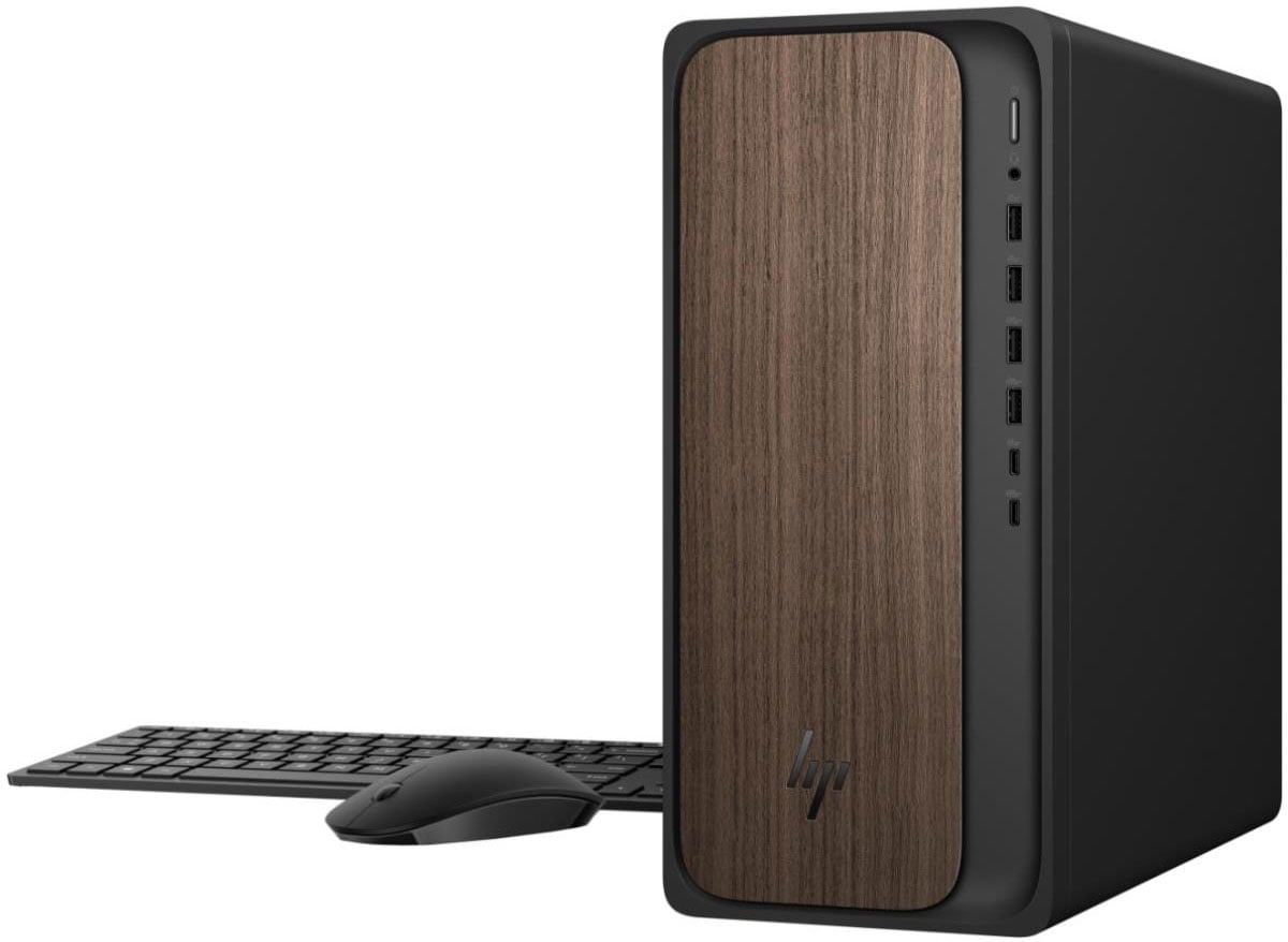 HP OmniDesk Desktop Intel Core Ultra 7 265 32GB RAM 2TB SSD in Dark Wood - M03-0060 - image 1