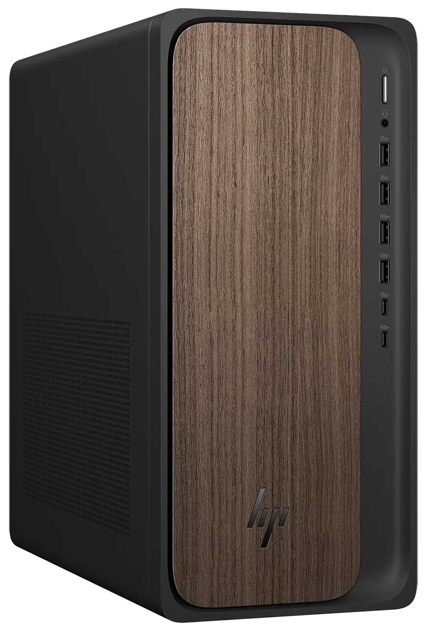 HP OmniDesk AI Desktop Computer Intel Core Ultra 5 225 16GB RAM 512GB SSD in Dark Wood - M03-0010 - image 3