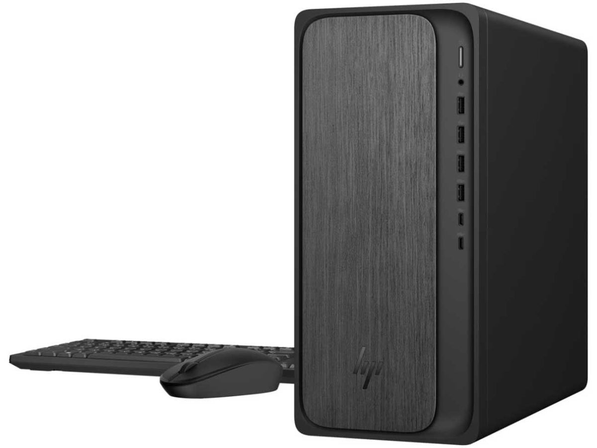 HP OmniDesk Desktop AMD Ryzen 5 8500G 8GB RAM 512GB SSD in Gray Wood - M02-0310 - image 1