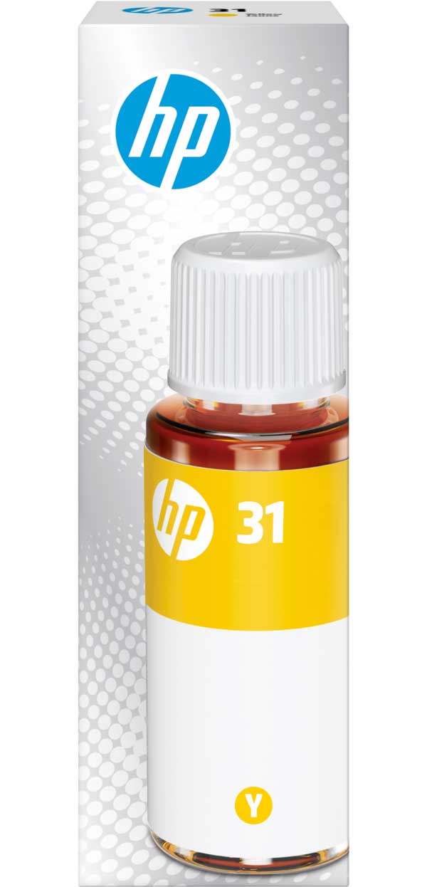 HP 31 Original Ink Bottle in Yellow - 1VU28AN - image 1