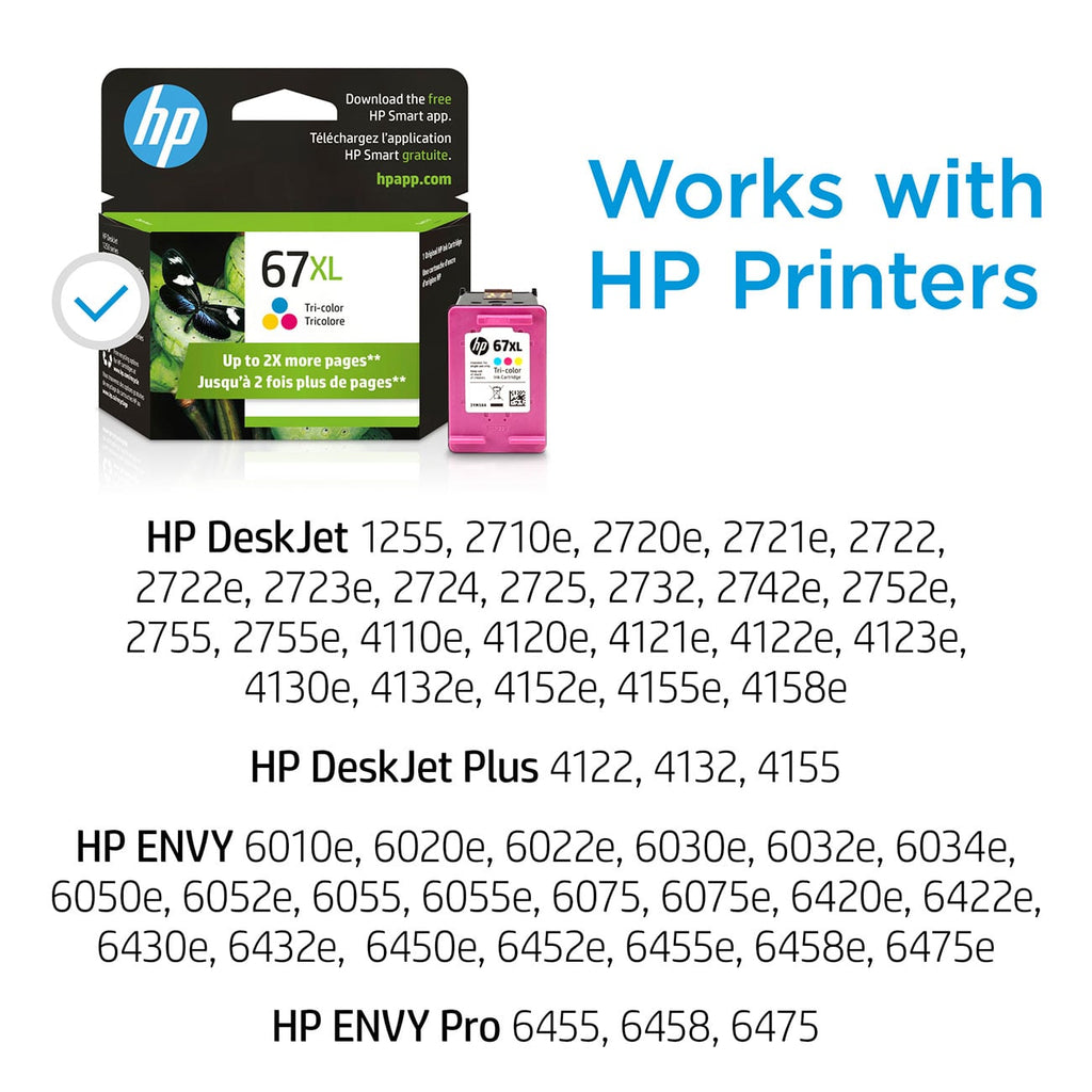 HP 67XL Original Ink Cartridge in Tri-Color - 3YM58AN/140 - image 2