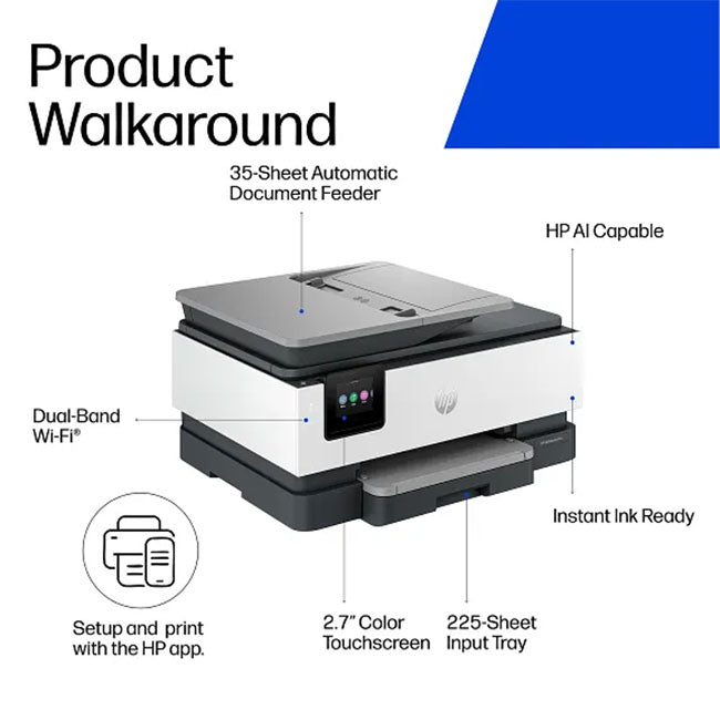 HP OfficeJet Pro 8135 All-in-One Printer AI-Capable - HP-OJPRO8135 - image 7