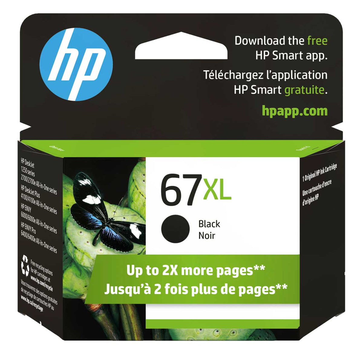 HP 67XL Original Ink Cartridge in Black - 3YM57AN/140 - image 1