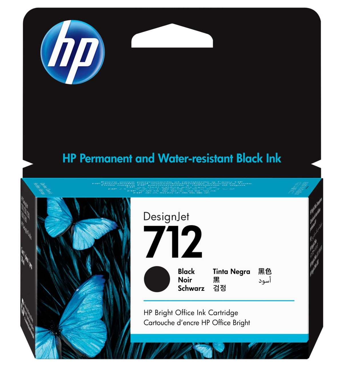 HP 712 38ml DesignJet Ink Cartridge in Black - 3ED70A - image 1