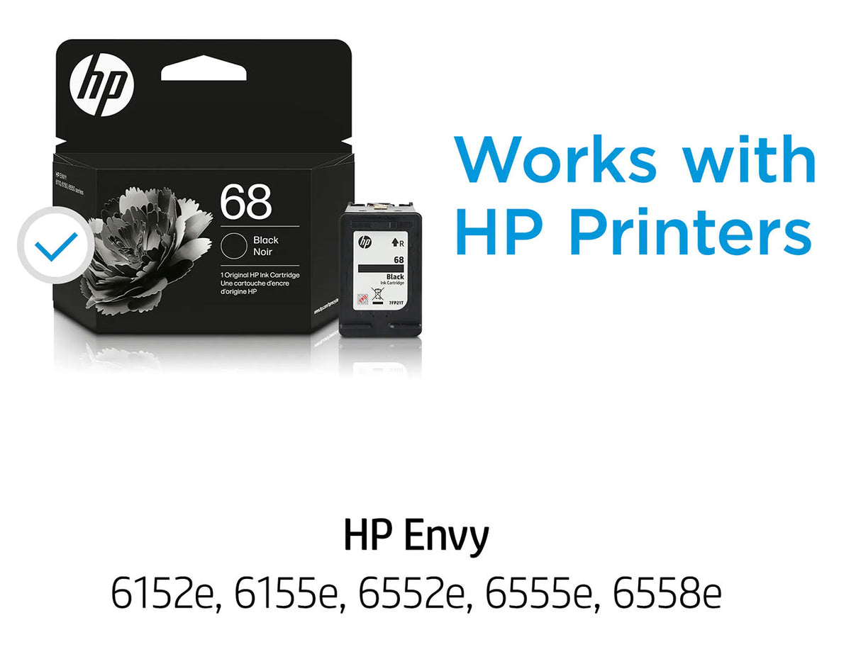 HP 68 Original Ink Cartridge in Black - 7FP21TN - image 2