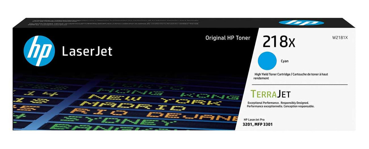 HP 218X High Yield Original LaserJet Toner Cartridge in Cyan - W2181X - image 1