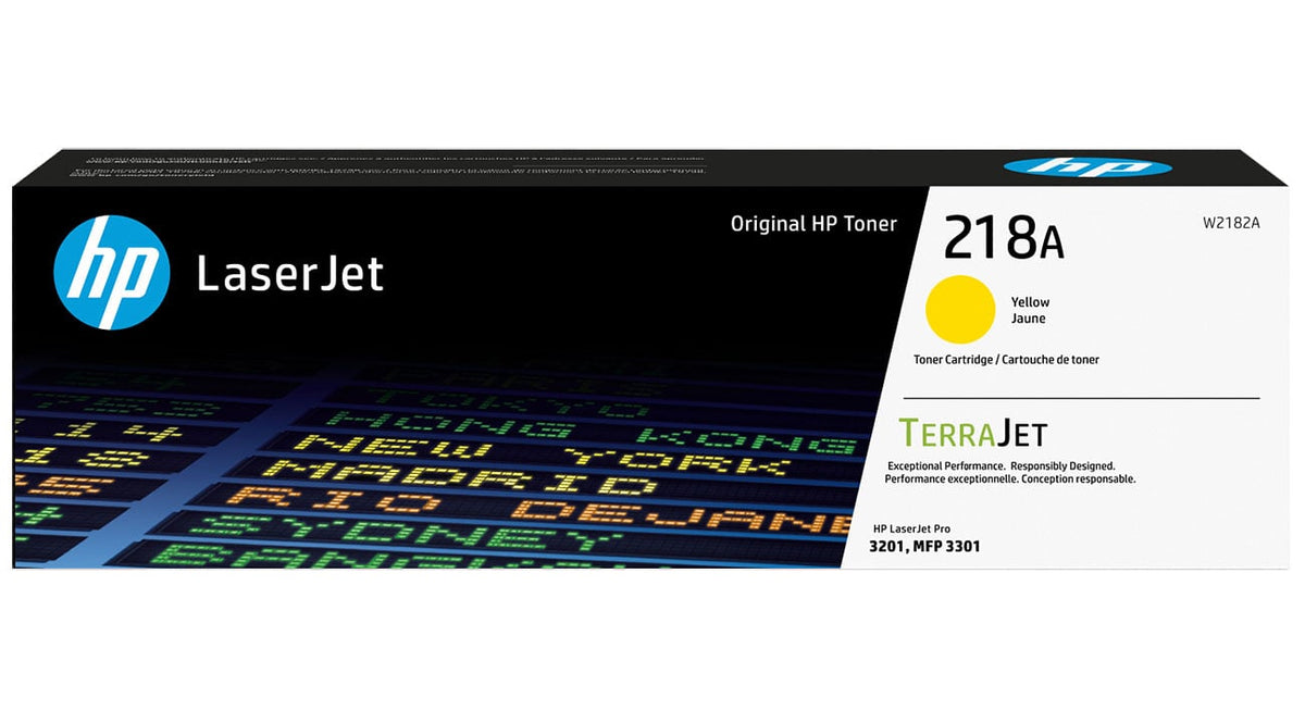 HP 218A Standard Yield Original LaserJet Toner Cartridge in Yellow - W2182A - image 1