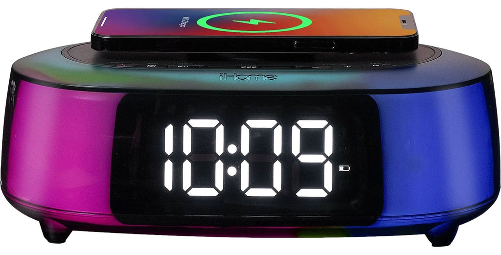 iHome Clock Radio with Wireless Charger and Bluetooth Speaker - IBTW282B.EXV25 - image 1