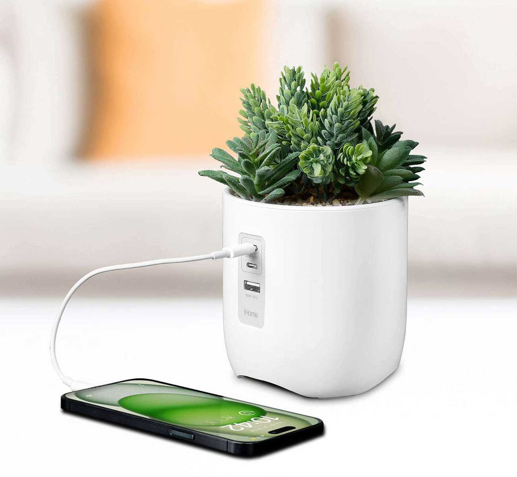 iHome Faux Succulent Charging Station - IPP45 - image 4
