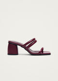 Indiana Sandalen aus burgunderrotem Leder