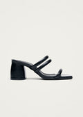 Indiana Rift Black Leather Sandals