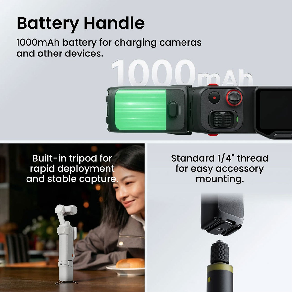 Insta360 Luna Ultra Action Camera Creator Bundle in Stellar White - CINSABTA-LUNA04 - image 5