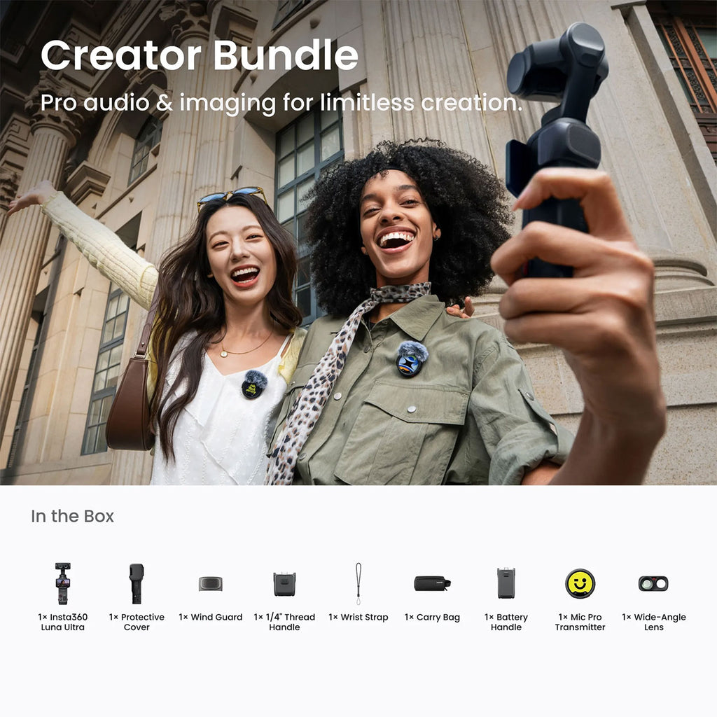 Insta360 Luna Ultra Action Camera Creator Bundle in Cosmic Black - CINSABTA-LUNA03 - image 2