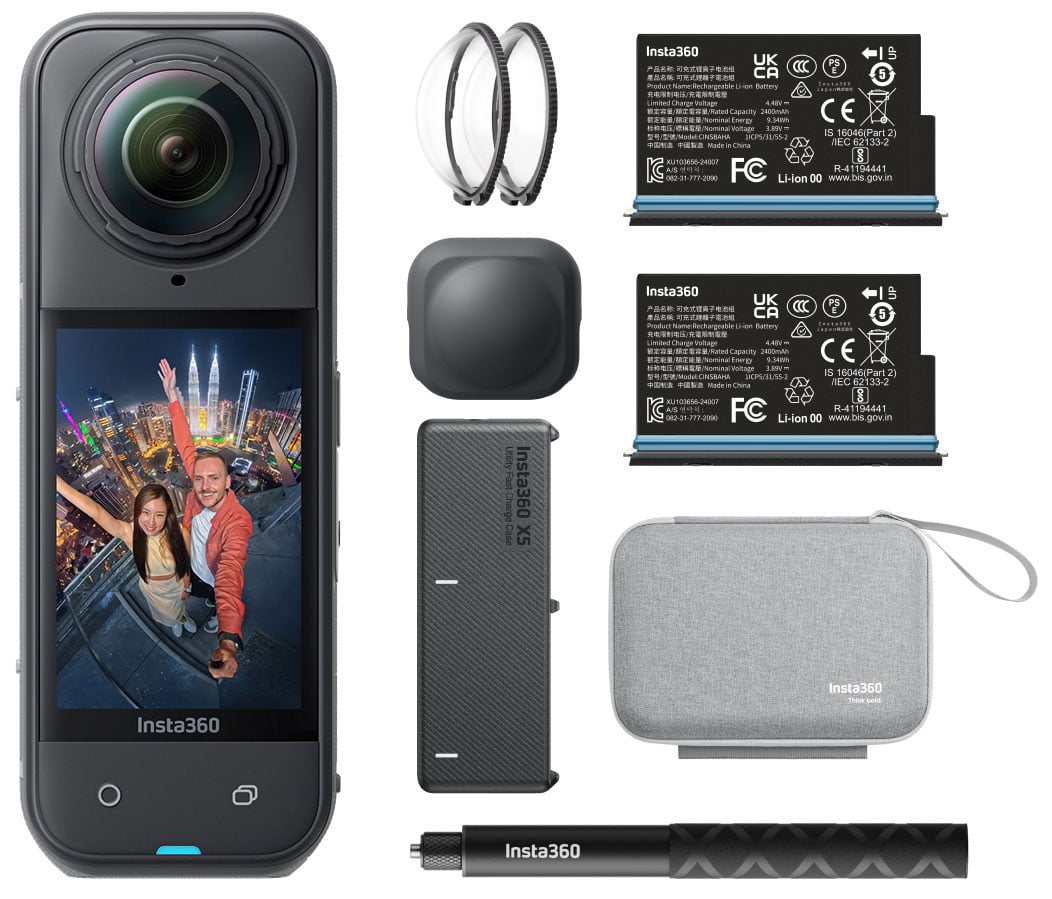Insta360 X5 Action Camera 8K with 360-Degree Video Essentials Bundle - CINSAAHA_X504 - image 1