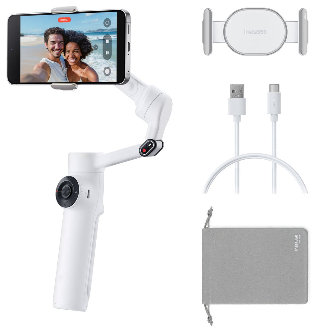 Insta360 Flow 2 Gimbal in Summit White - CINSABQA_FLOW2LITE01 - image 6
