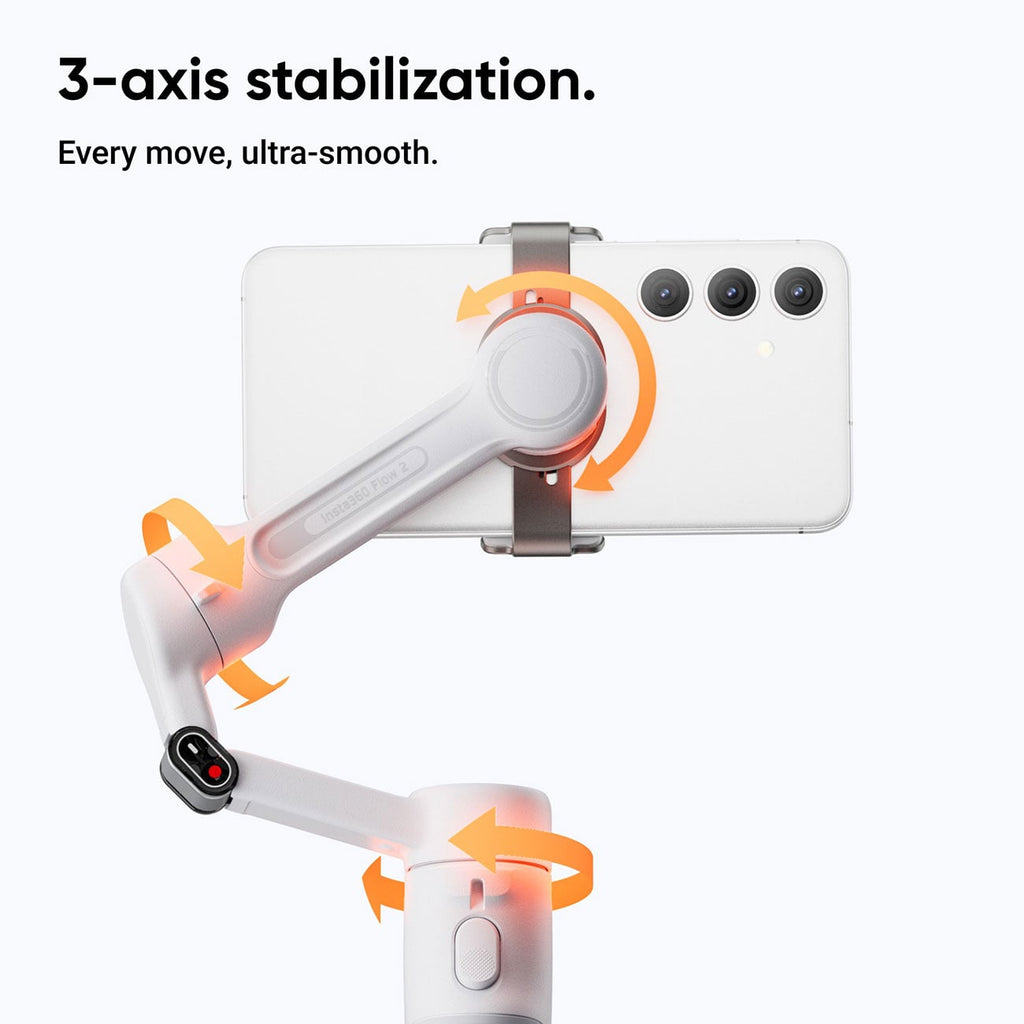Insta360 Flow 2 Gimbal in Stone Gray - CINSABQA_FLOW2LITE02 - image 9