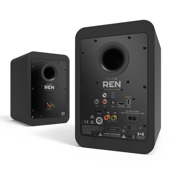 Kanto REN Bookshelf Speakers in Matte Black (Pair) - RENMB - image 2