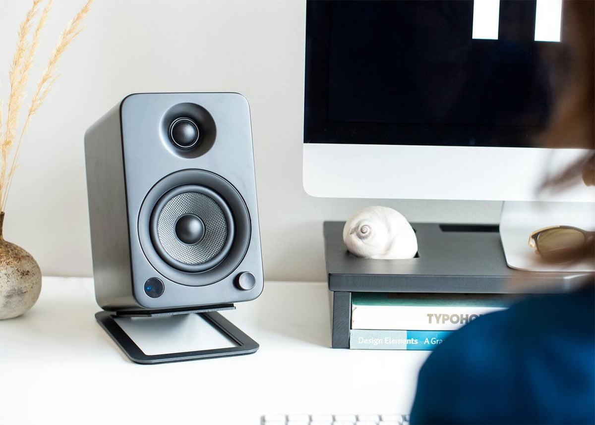 Kanto S4 Medium Desktop Speaker Stands SX (Pair) in Black - S4 - image 4