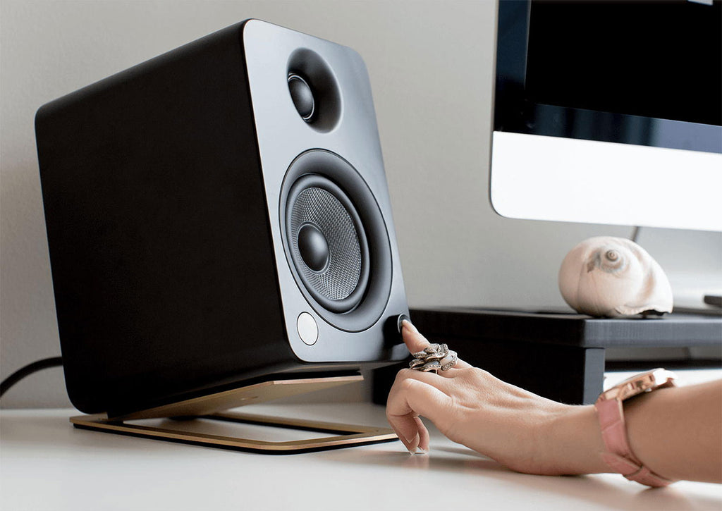 Kanto S4 Medium Desktop Speaker Stands SX (Pair) in Black - S4 - image 3
