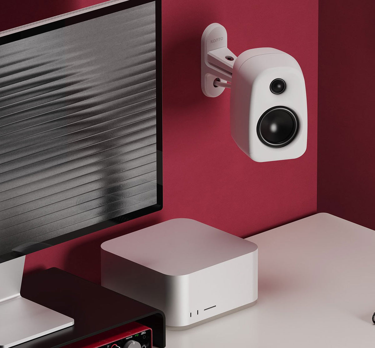 Kanto SPW3W Universal Speaker Wall Mount in White (Pair) - SPW3W - image 3