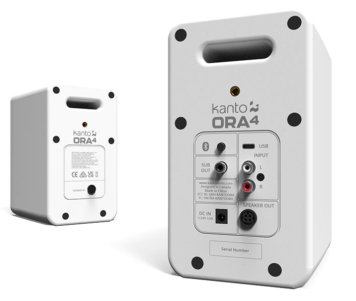 Kanto ORA4 Powered Reference Speakers in Matte White (Pair) - ORA4MW - image 2