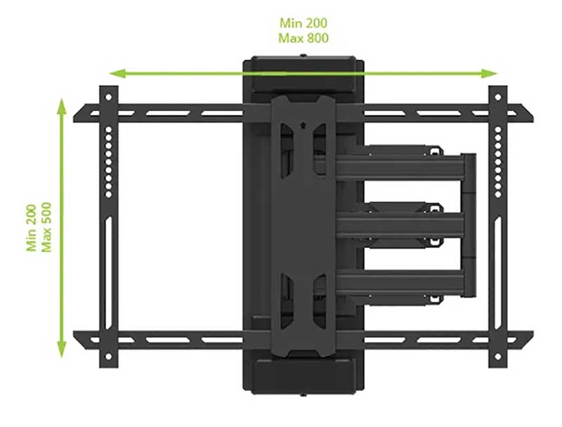 Kanto Full Motion Column & Pillar Mount For Flat Panel TVs 40in - 75in - PSC350 - image 5