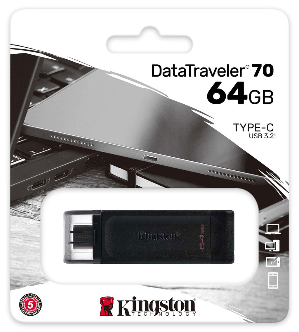 Kingston 64GB DataTraveler 70 USB-C Flash Drive - DT7064GB - image 3